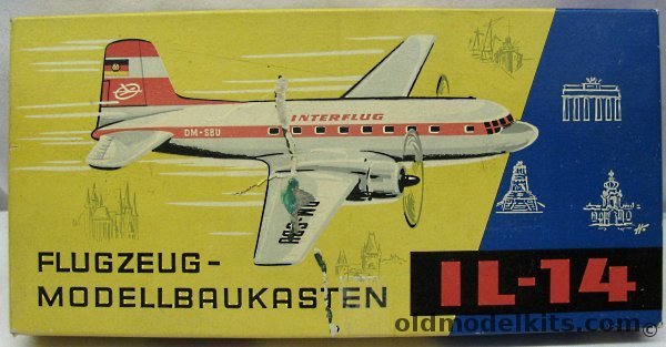 KVZ 1/87 Ilyushin Il-14 Interflug plastic model kit